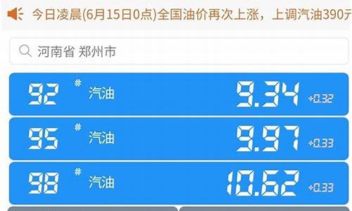 今日油价92汽油价格调整最新消息河南_今日油价早知道河南最新